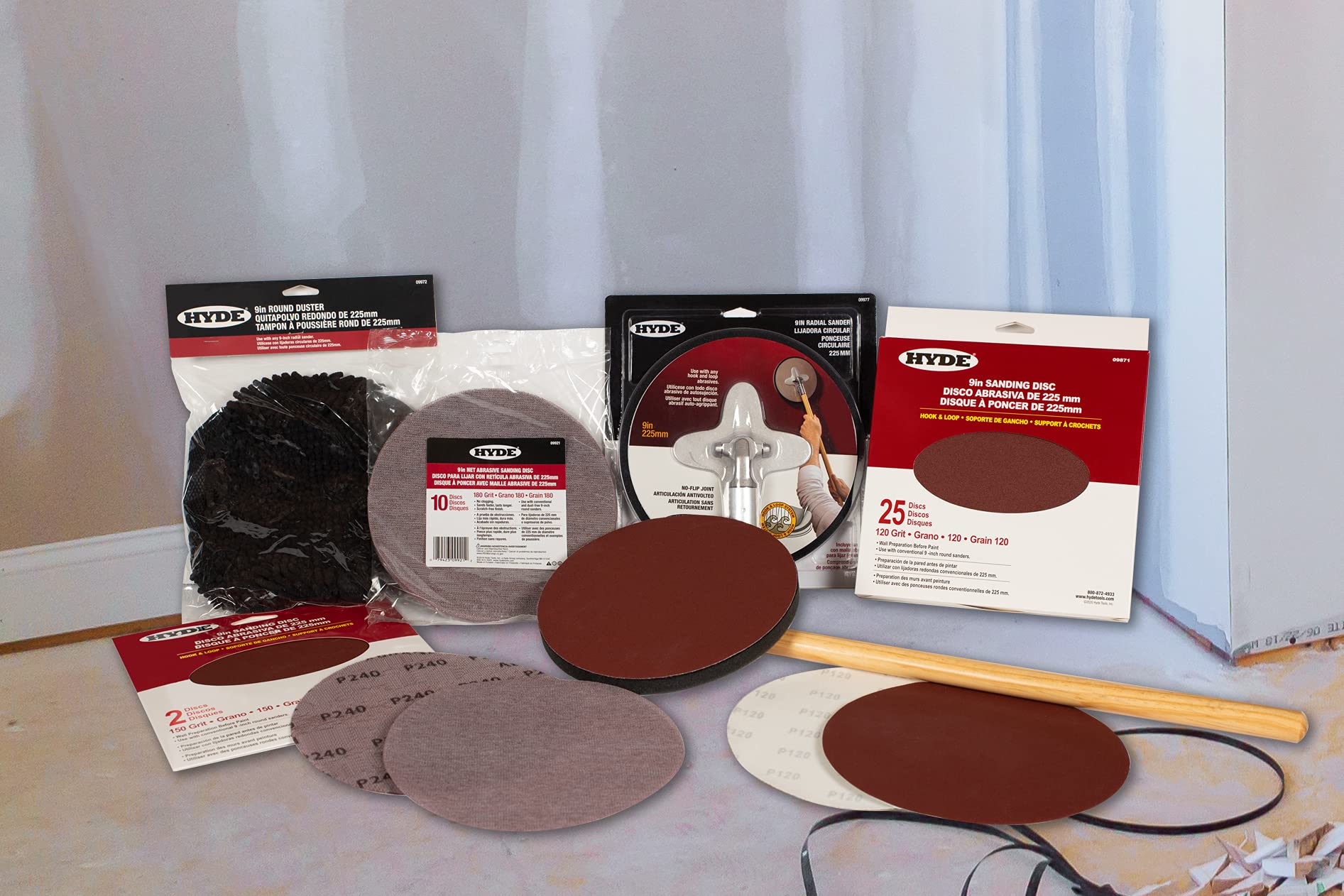 Makita B-68535 9インチ ラウンド研磨ディスク フック＆ループ 40